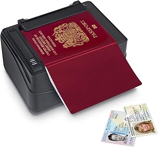 Dispositivo scanner documenti ottico per check-in hotel